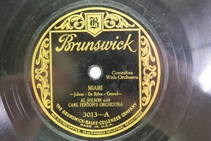 Al Jolson - BRUNSWICK 3013 - Miami & You Forgot To Remember - Picture 1 of 2
