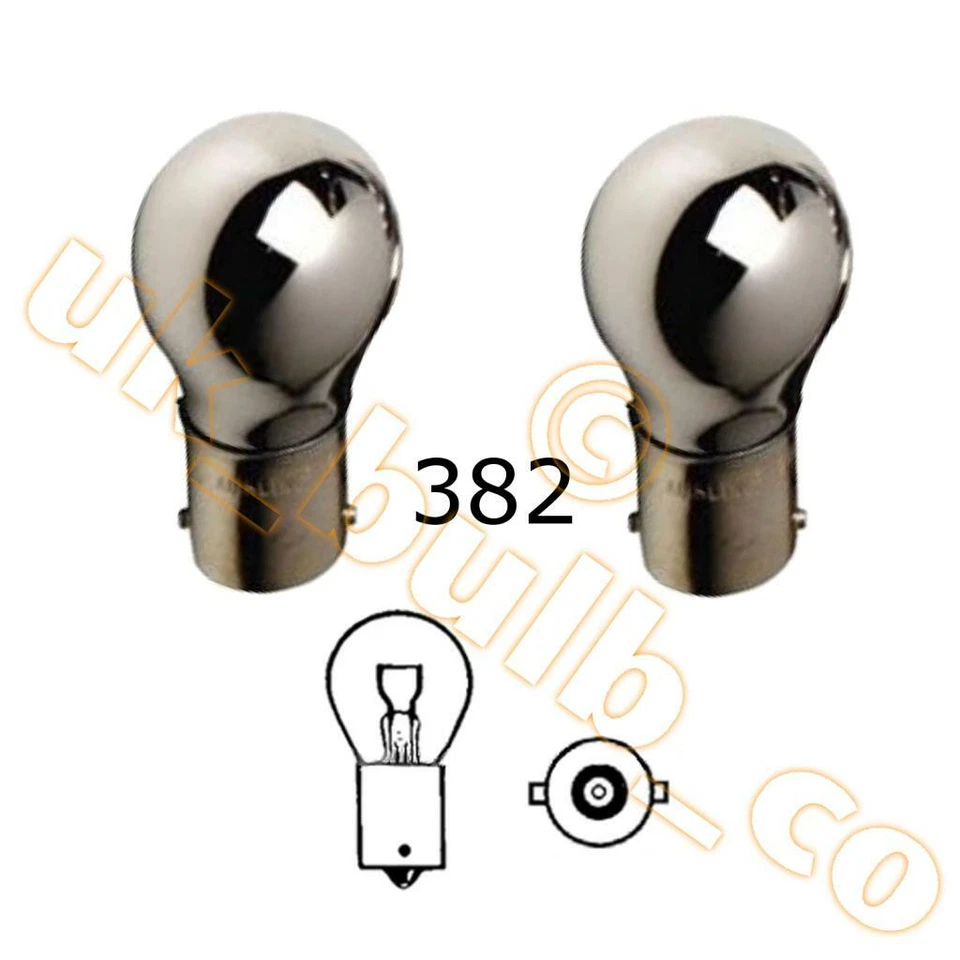 CHROME FRONT INDICATOR BULB TO FIT Alfa Romeo Alfetta MODELS (382 P21W) - Image 1 of 1
