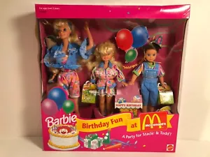 Barbie BIRTHDAY FUN AT McDONALDS 11589 nuova con scatola 3 bambole - Foto 1 di 5