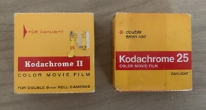 (2x) Sealed 8mm Film Rolls ~ Kodachrome II & Kodachrome 25 ~ Vintage NOS - Picture 1 of 13