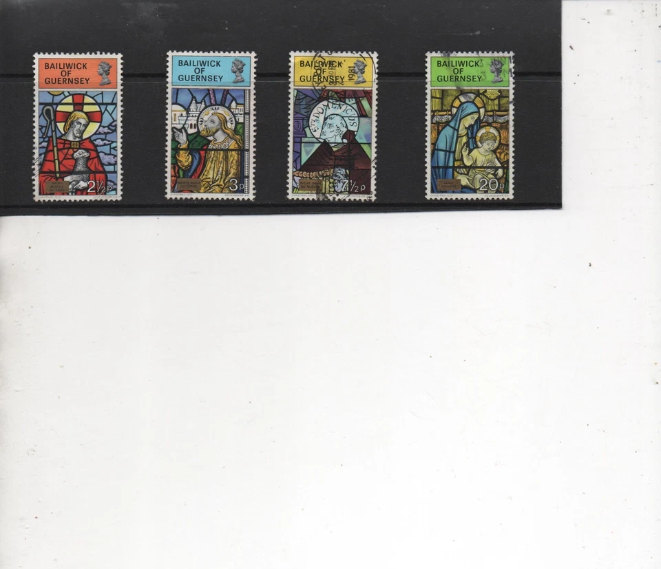 Guernsey stamps  1973 Christmas issue set of 4 fine used - Image 1 of 1