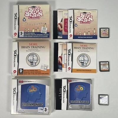 Nintendo DS Games Brain Training Big Brain Academy Professor Brainmaniac Puzzle - Image 1 of 4
