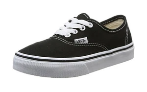 VANS Authentic Black Canvas Kids Children Fashion Sneakers Girls Boys Shoes - Picture 1 of 5