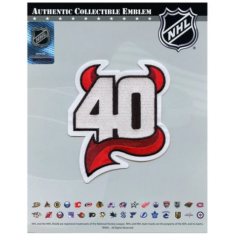 New Jersey Devils 40th Anniversary Jersey Patch (2022-23) Cover