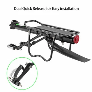 ROCKBROS Bike Rear Rack Luggage Carrier QuickRelease Pannier Rack 24-29" Max50KG - Picture 1 of 13