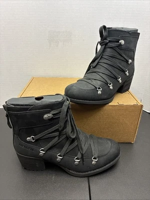 Botas para mujer Merrell Shiloh II negras talla EE. UU. 7,5 acolchadas resistentes al agua Foto 1 de 4