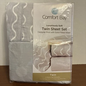 Comfort Bay Luxuriously Soft 3 Piece Twin Sheet Set  NWT - Picture 1 of 8