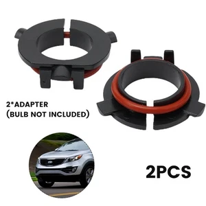 Headlight Bulb Adapter Retainer Socket Black For Kia H7 Holder Plastic - Picture 1 of 12