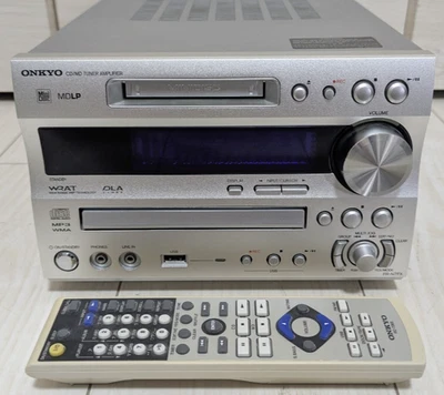 ONKYO FR-N7FX CD MD USB Tuner Amplifier Recorder Compact Disk Mini Disk Deck - Image 1 of 4