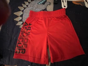 Under Armour Red Athletic Shorts with Logo; Size 4 - Picture 1 of 4