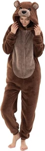 Cosusket Adult size Medium costume Halloween Brown Bear NEW - Picture 1 of 5