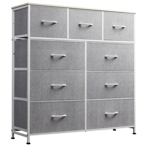 9-Drawer Dresser, Fabric Storage Tower for Bedroom, Hallway, Entryway, Closet... - Picture 1 of 9