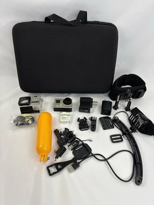 GOPRO HERO 3+ PLUS Silver Edition 1080P With Case and Accessories - Image 1 of 4