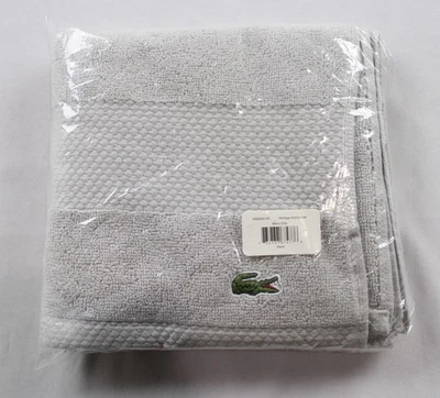 Lacoste Heritage Antimicrobial Supima Cotton Hand Towel WR4 Micro Chip 16x30" - Image 1 of 4