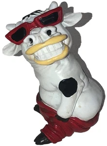 Mooning Cow 4” Figurine - Picture 1 of 6