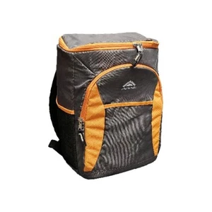 Polar Pack Cooler Backpack 18 can Five Compartment Gray Orange - Picture 1 of 12
