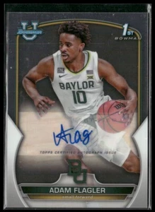 Adam Flagler 2023 Bowman University Chrome #16 1st Bowman Auto - Picture 1 of 2