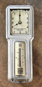 Minneapolis Honeywell Chronotherm  T105 Thermostat Clock Art Deco VINTAGE RARE