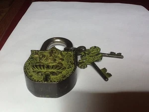 Cerradura Ganesh de latón - Imagen 1 de 3