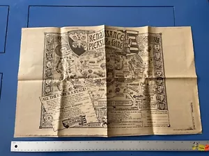Pubblicità Giornale Vintage 1978 16° Annuale Rinascimento Piacere Faire Mappa - Foto 1 di 13