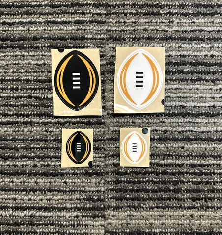 Mini Or Full Size NCAA Playoff Football Helmet Decal RARE, Speed, Flex, Schutt Cover