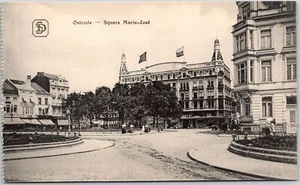 Ostende Square Marie Jose Belgium Buildings and Grounds Postcard - Picture 1 of 2