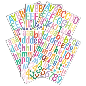 6 Sheets of Adhesive Alphabet Letter Stickers Bulletin Mailbox Letter Stickers - Picture 1 of 12