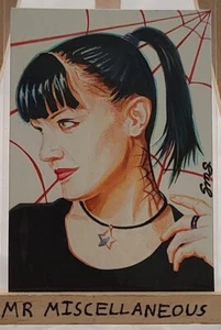 Original ACEO Sketch by Sarah Silva - NCIS - Abby Sciuto - Pauley Perrette #2 - Picture 1 of 2