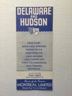 Delaware And Hudson Timetable System December 8, 1957