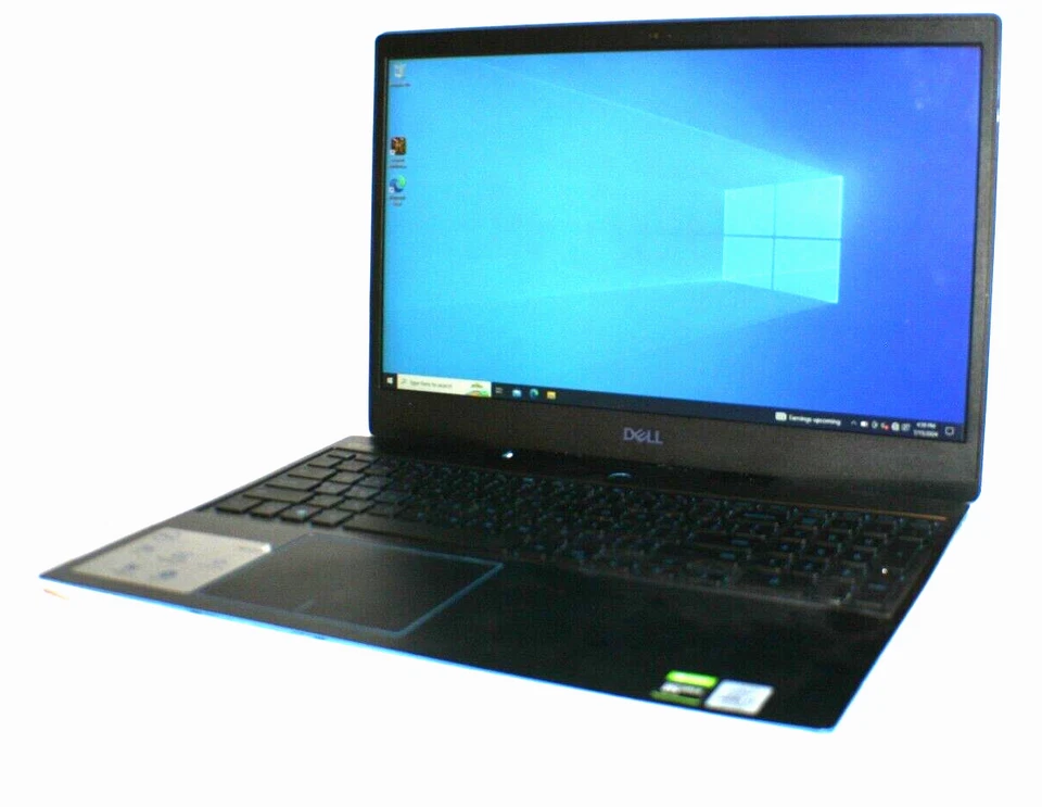 Ноутбук Dell G3 15 3590 15,6 дюйма i7-10750H 2,60 ГГц 16 ГБ RAM 512 ГБ W10P ЧЕРНЫЙ И СИНИЙ - Изображение 1 из 1