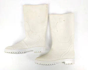 WHITE MA-CRI GOLD PVC WORK BOOTS SIZE 43 - Picture 1 of 7