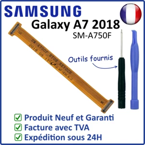 NAPPE CONNEXION CONNECTEUR DE CHARGE À CARTE MÈRE DU SAMSUNG GALAXY A7 2018 A750 - Photo 1 sur 4