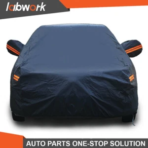 Labwork Full Car Cover Rain UV Dust Snow Resistant Fit 3XXL Breathable PEVA Blue - Picture 1 of 7