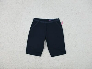 Nautica Skinny Bermuda Womens 16 Teens School Uniform Blue Navy Adjustable Waist - Picture 1 of 9
