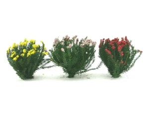 Jordan Modellbau 9C - 1:87: 3 Büsche, blühend - NEU + OVP - Bild 1 von 2