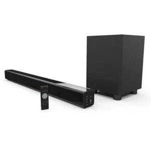 Laser 2.1Ch Bluetooth Soundbar Speaker Stereo w/Wireless Subwoofer For TV Black - Picture 1 of 11