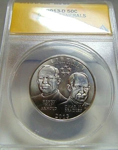 2013 D 5Star Generals Commemorative Half Dollar MS69 - Picture 1 of 8