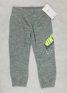 NEW Nike Jogger Pant Boys Size 4 Therma-Fit Athletic Sweatpant Gray with Logo - Picture 1 of 6