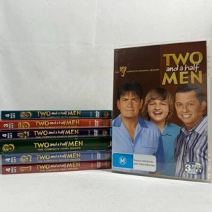 Two and a Half Men Complete Season 1-7 DVD Charlie Sheen Region 1/4 Free Postage - Picture 1 of 18