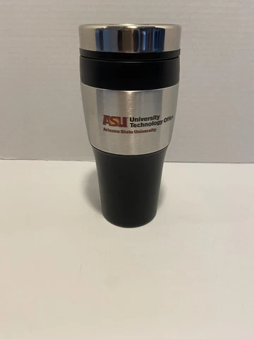 NEW ASU Hot Cold Insulated Vacuum Stainless 18 oz drink bottle Arizona State Unv Cover