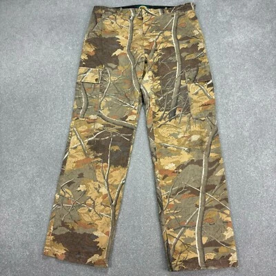 Брюки Realtree для взрослых 38x34 коричневые плотник Y2K камуфляжные холщовые брюки рабочая одежда мужские - Изображение 1 из 4