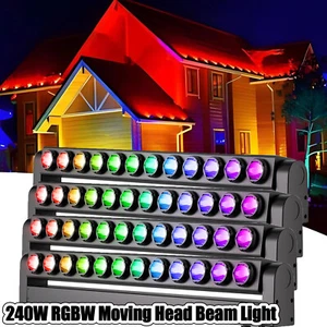 240W Moving Head Beam Lights DMX DJ Party Club Wall Washer RGBW Stage Light Bar - Picture 1 of 16