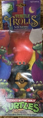 Vintage Teenage Mutant Ninja Turtles Mikey Troll  MOC sealed in box  - Image 1 of 4