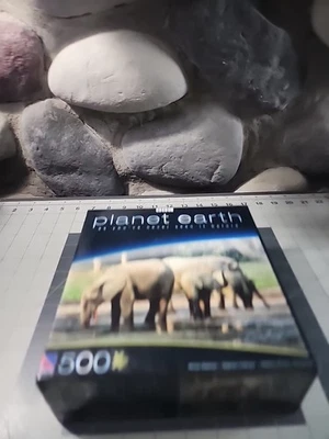 BBC Planet Earth African Elephant 500 Piece Puzzle Sealed - Image 1 of 4