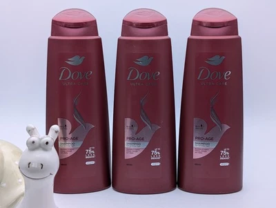 3 x 400 ml DOVE Ultra Care Pro Age Shampoo For Brittle Ageing Hair - Image 1 of 4