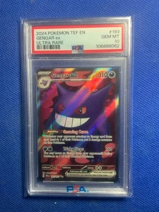 2024 Pokemon Tef En-Temporal Forces Ultra Rare Gengar Ex #193 PSA 10 - Picture 1 of 2