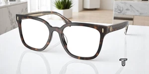 Lente de demostración Tory Burch Ty2152U 1728 Dark Tortoise 53 mm para mujer - Imagen 1 de 7
