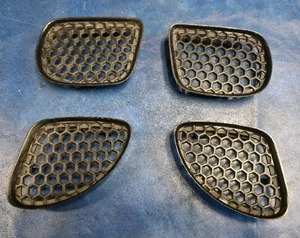 98-02 PONTIAC FIREBIRD FRONT FENDER VENT HONEYCOMB TRIM INSERTS, 4pc SET OEM - Picture 1 of 11