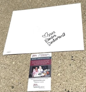 KENDRA SUNDERLAND Estrella Porno IMPRESIÓN DE BESO con Autógrafo Certificado de Autenticidad JSA - Imagen 1 de 2