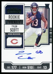TYLER SCOTT 2023 CONTENDERS AUTO RC CHICAGO BEARS AUTOGRAPH ROOKIE - Picture 1 of 1